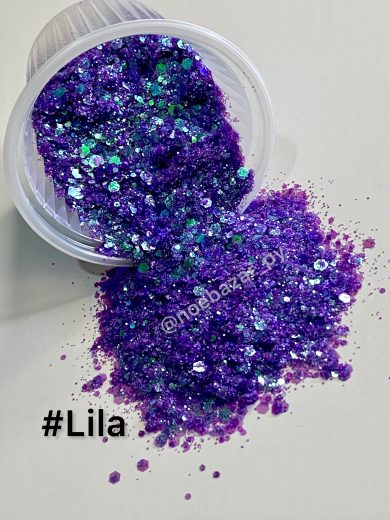 GLITTER LASER 20 GRAMOS - LILA